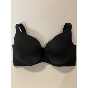 CACIQUE underwire Black‎ Bra 44DDD Very Supportive Plus Sz